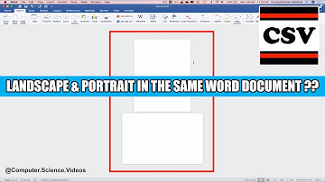 LANDSCAPE & PORTRAIT In the Same Word Document - Basic Tutorial | New