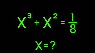 Math Olympiad | A Nice Algebra Problem | X=? 👇