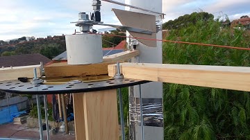 Second test variable pitch wings vawt