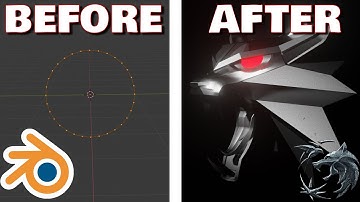 Witcher medalion timelapse | Blender 2.81