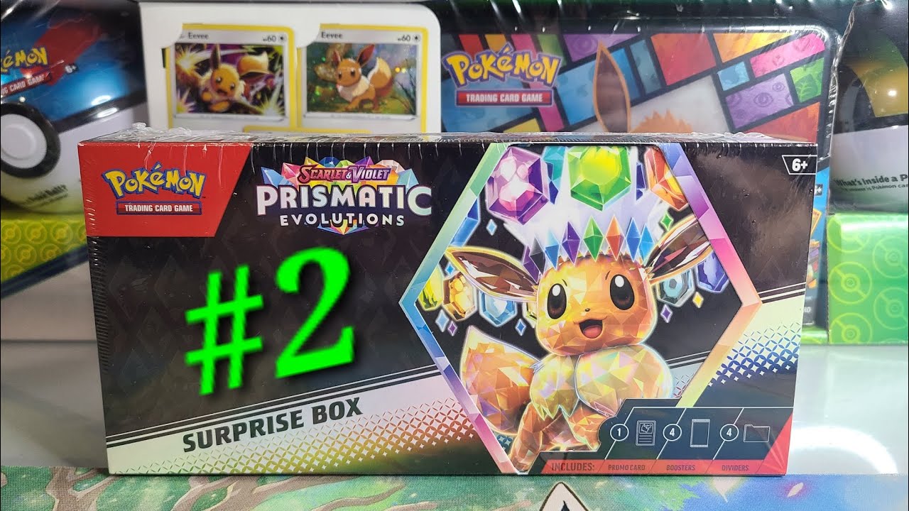 Opening a SECOND Prismatic Evolutions Surprise Box - YouTube
