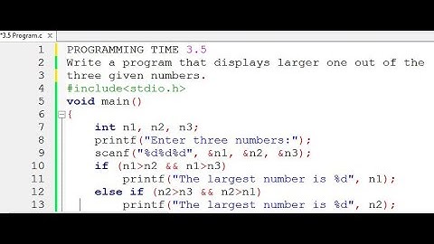 3.5 PROGRAMMING TIME | LARGEST OF THREE NUMBERS | UNIT#3 | COMPUTER SCIENCE CLASS 10 | MGS WAZIRABAD