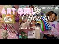 Art Girl Hours Ep.1 : Taking Product Pics, Packing my first order, & Starting Christmas Gifts