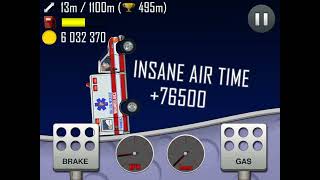 HILL CLIMB RACING HACK 2017:  UNLIMITED COINS WITHOUT MOVING !!! INSANE AIR TIME screenshot 2