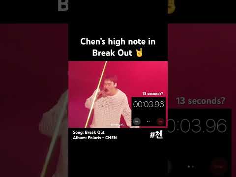 Chen’s high note in Break Out 🤘🏻🤘🏻🤘🏻 #첸 #chen #jongdae #exo #kpop #kpopidol #fyp #fypシ
