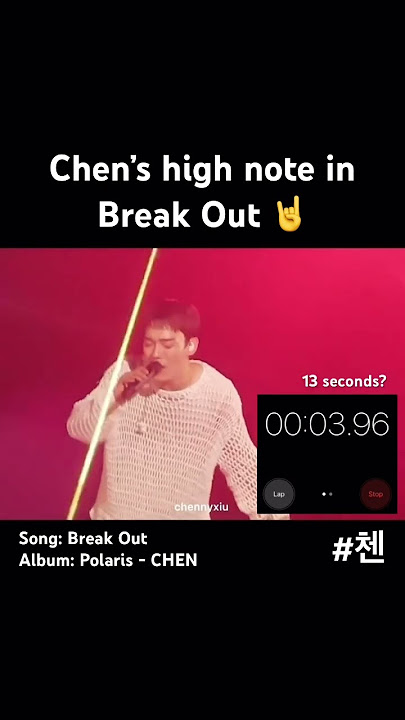Chen’s high note in Break Out 🤘🏻🤘🏻🤘🏻 #첸 #chen #jongdae #exo #kpop #kpopidol #fyp #fypシ