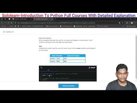 06 Chat v1.0_Sololearn Introduction To Python Courses Practices Problem.