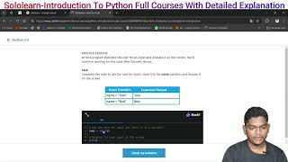 06 Chat v1.0_Sololearn Introduction To Python Courses Practices Problem.