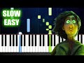 We Don't Talk About Bruno (Encanto) - SLOW EASY Piano Tutorial