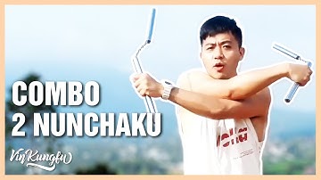 Đánh côn nhị khúc cùng lúc 2 tay | Playing Nunchaku with 2 hands at the same time | Vinkungfu
