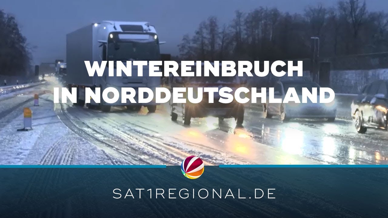 Wintereinbruch im Norden: Starker Schneefall in Hamburg