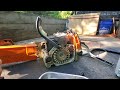 stihl 066 engine swap. that sucked