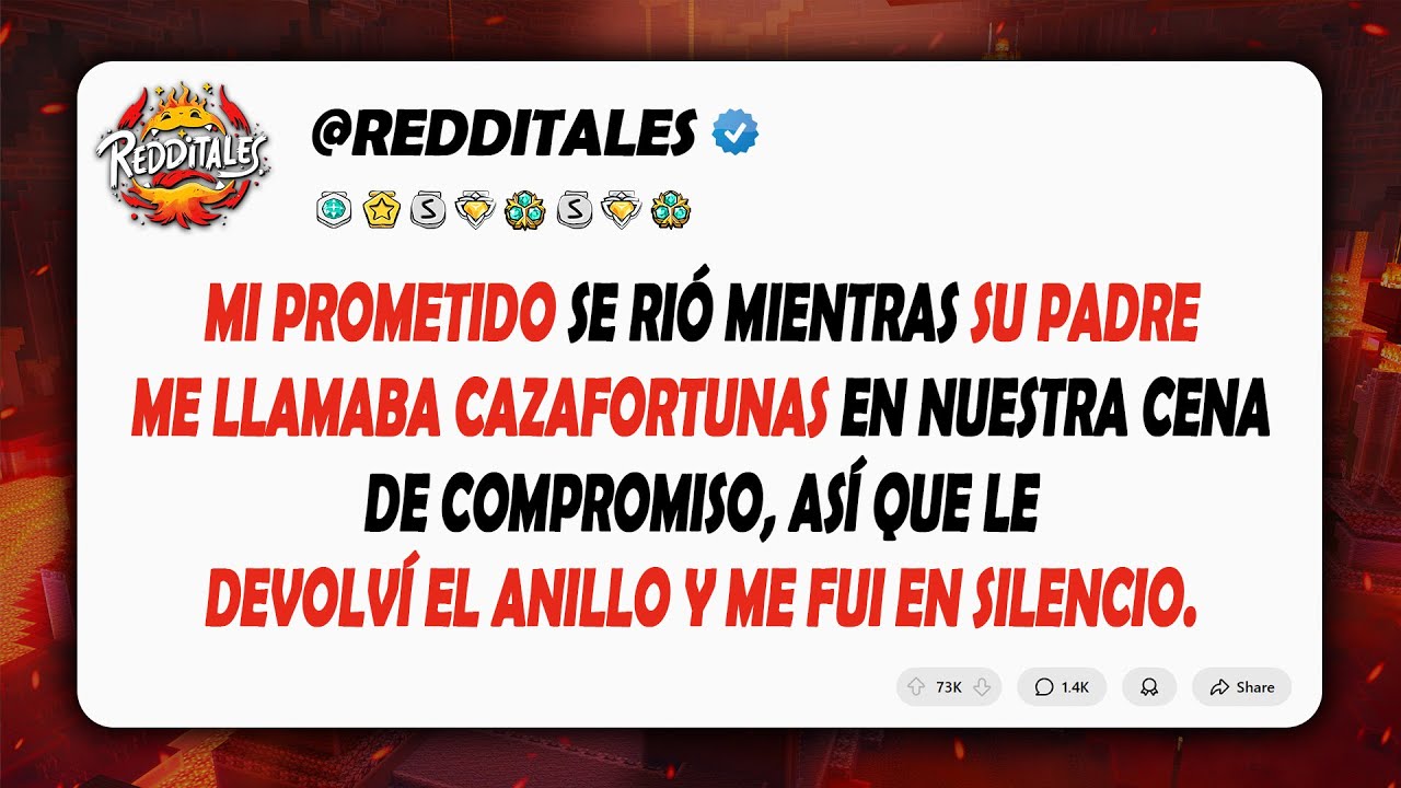 Mi PROMETIDO se rió mientras su PADRE me llamaba CAZAFORTUNAS en nuestra cena de compromiso...