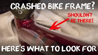 Crash Damaged Aluminum Bike Frame