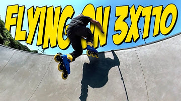 NOBODY does this: riding a 3x110 skate in a bowl