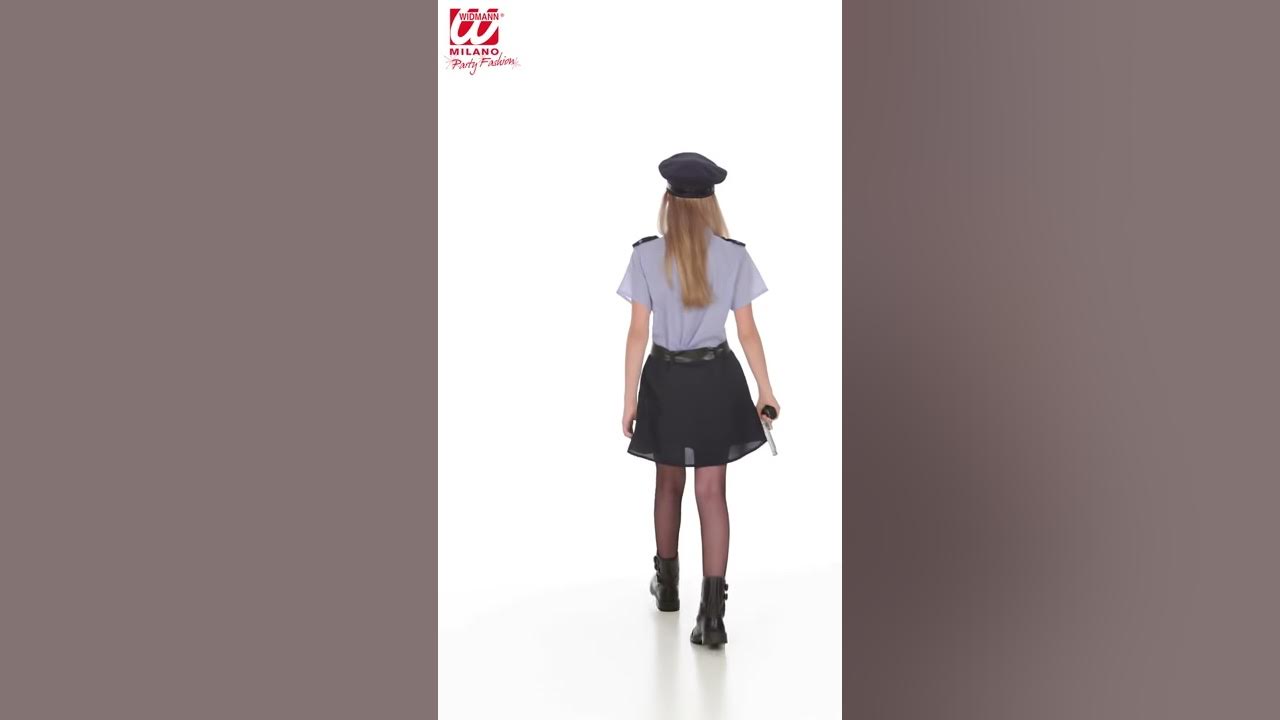 POLICE OFFICER (shirt, skirt, belt, hat) - (116 cm / 4-5 Years) :  : Giochi e giocattoli