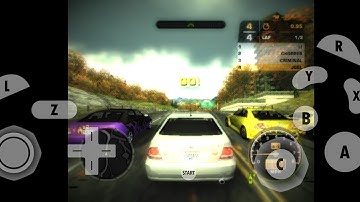 NEED FOR SPEED MOST WANTED gamecube gameplay on android using dolphin emulator.
