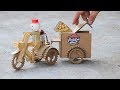 Wow! Amazing DIY Robot Pizza Delivery - Electric Bike 3 Wheels