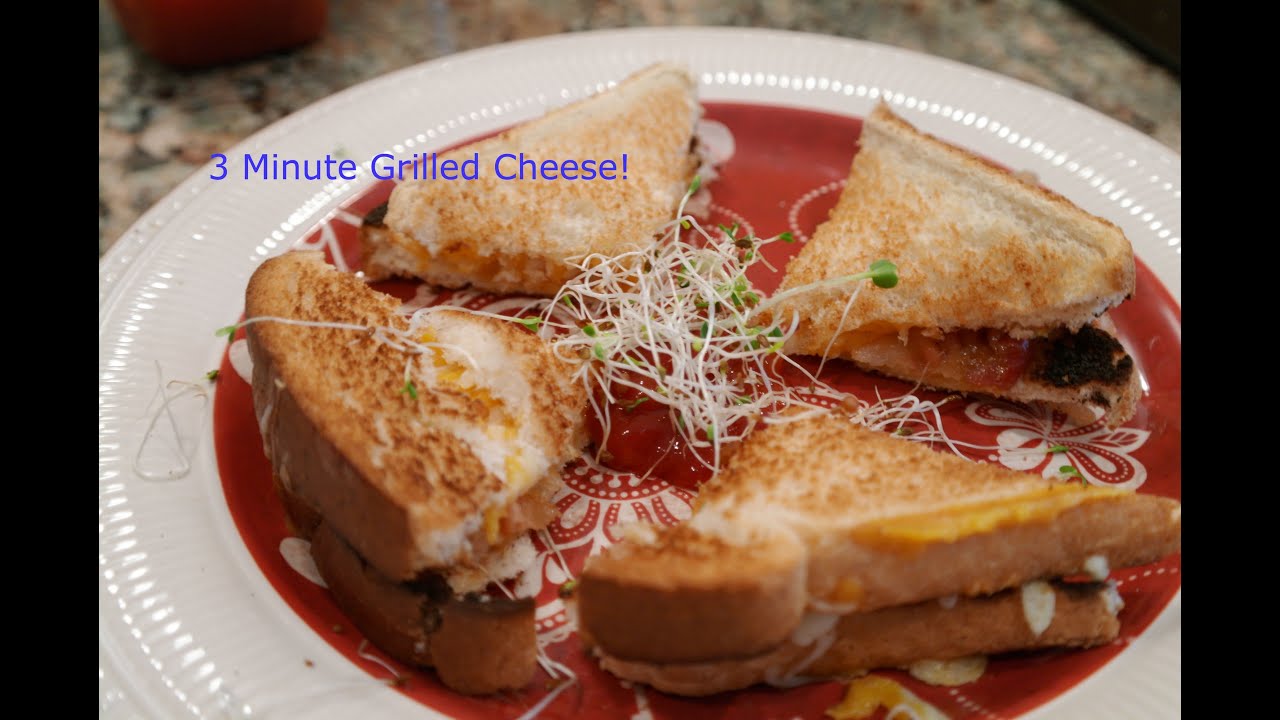3 Minute Grilled Cheese Oven Style YouTube