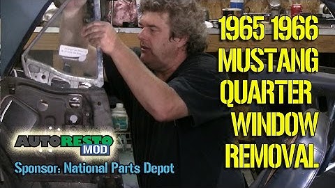 Detailed How To Remove 1965 1966 Mustang Rear Quarter glass Episode 277 Autorestomod