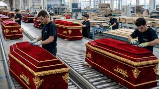 Inside a Factory Producing Luxury Coffins Worth $550,000 | Full Manufacturing Process