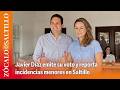 Javier Díaz emite su voto y reporta incidencias menores en Saltillo