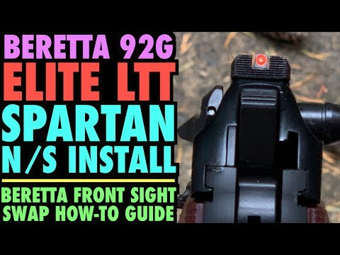 Beretta Elite LTT Spartan Night Sight Install...(How-To Install Beretta Sights)