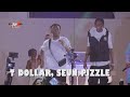 Moment seun pizzle te dollar and young star showoff legwork dance  2022 omo better concert  m3tv