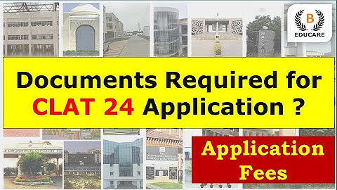 Documents required for CLAT 2024 Application Form? | Application Fees |  #clat2024 #lawentrance