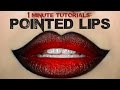 1 Minute Makeup Tutorial: Overdrawn Pointed Lips