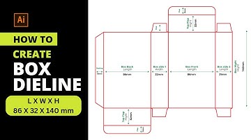 How to Box Template Design in Adobe Illustrator |  How To Create Die Cut Lines