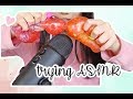 Trying asmr  chewy and crunchy  10 satisfying sounds