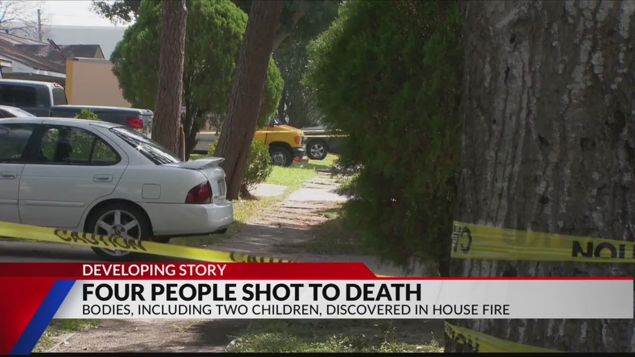 2 adults, 2 children found shot to death at burning Texas home