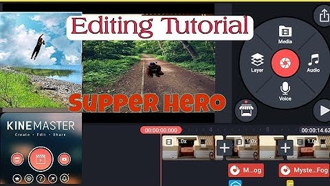 How to edit Super Hero Landing and Fly Effect || Tutorial ||KINEMASTER || RhejvoiTV