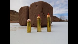 The .50 AE vs The .500 S&W Mag vs The .460 S&W Mag  Clay Block Blasting!