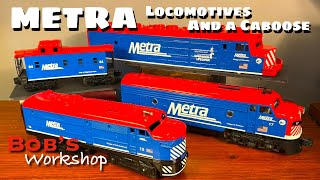 Lionel & Williams METRA Commuter Rail Chicago O Gauge Scale  MTH  custom paint