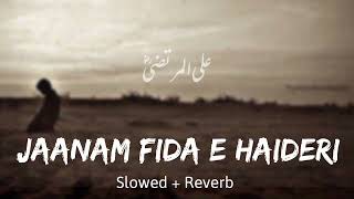 Jaanam Fida-E-Haideri Slowed Reverb Sadiq Hussain