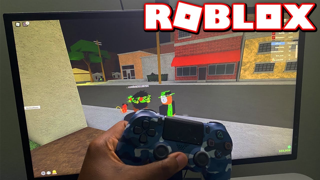 PLAYING ROBLOX ON PS4 YouTube