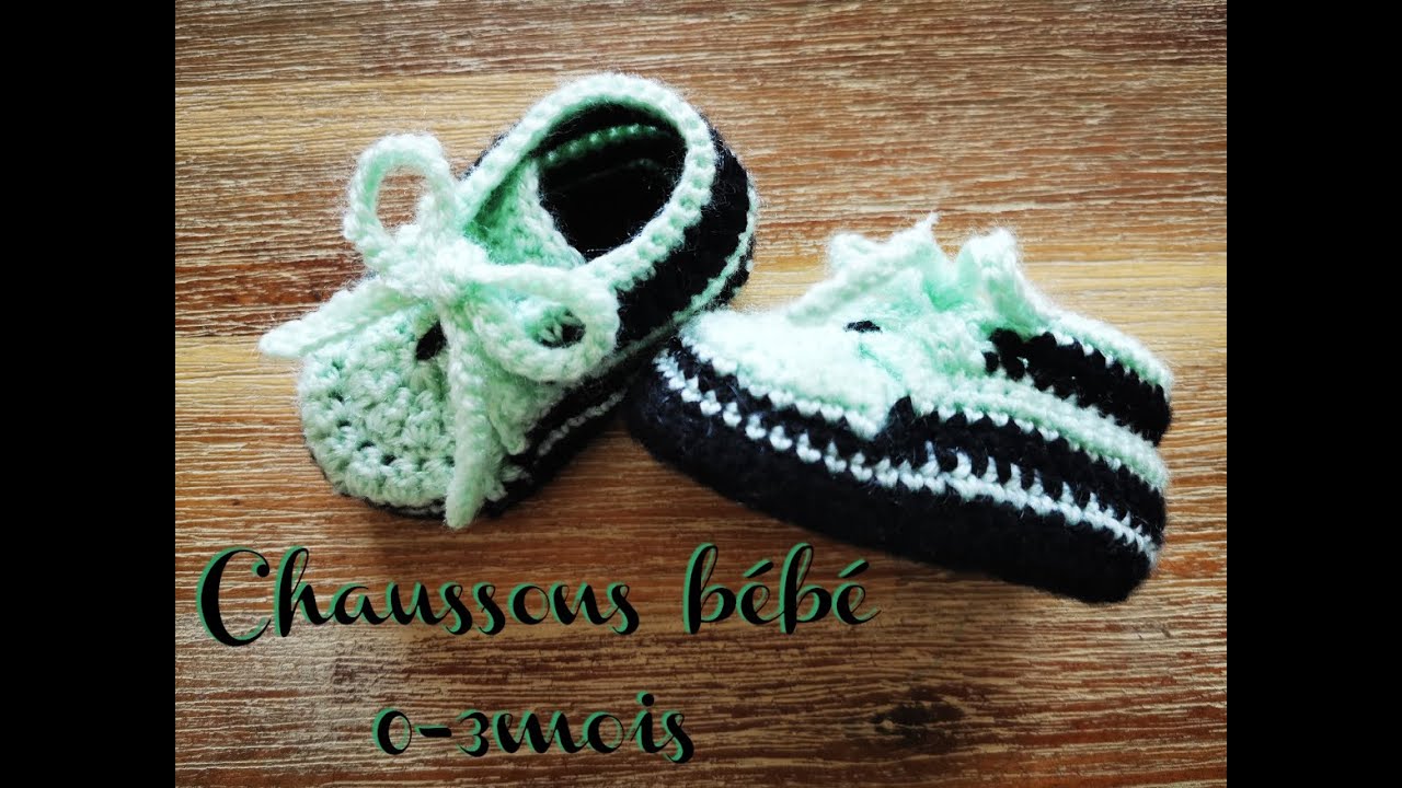 tuto chaussons bébé au crochet - Made in Beaumont