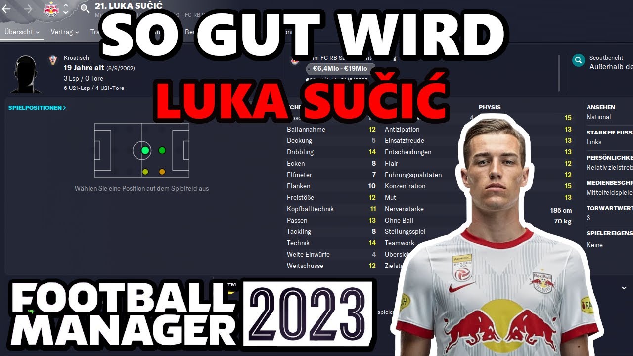 SO GUT WIRD LUKA SUČIĆ ⚽ [ Football Manager 2023 / Deutsch ]