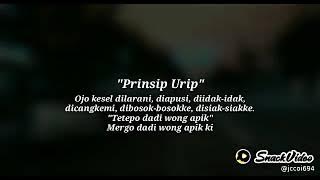 PRINSIP URIP || STORY WA.