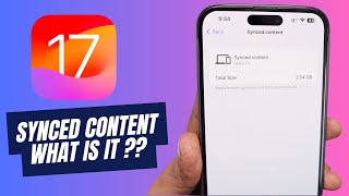 iPhone Storage SYNCED CONTENT Explained | iOS 17