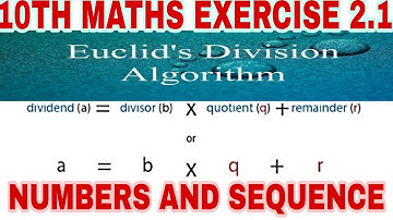 10TH STANDARD MATHS - NUMBERS AND SEQUENCE EXERCISE 2.1(English medium)