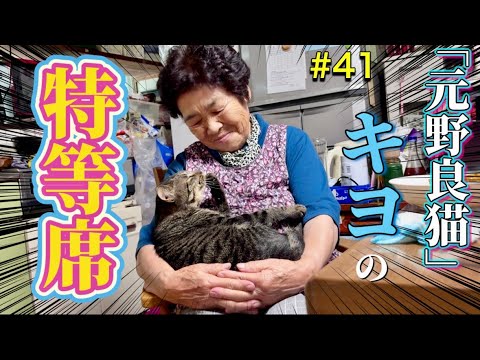 Kiyo and Grandma] Kiyo feels most comfortable on his grandma's