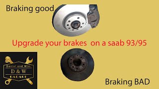 Saab 95 308mm brake upgrade (updated)