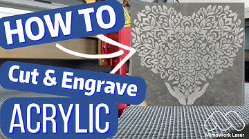 Cut & Engrave Acrylic Tutorial | CO2 Laser Machine