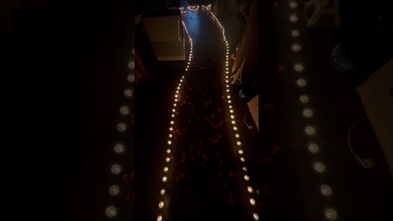 Romantische Überraschung an meine Verlobte 