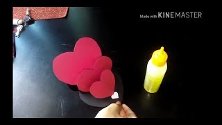 Triple Heart Easel card !! CRAFT WITH CHAVI