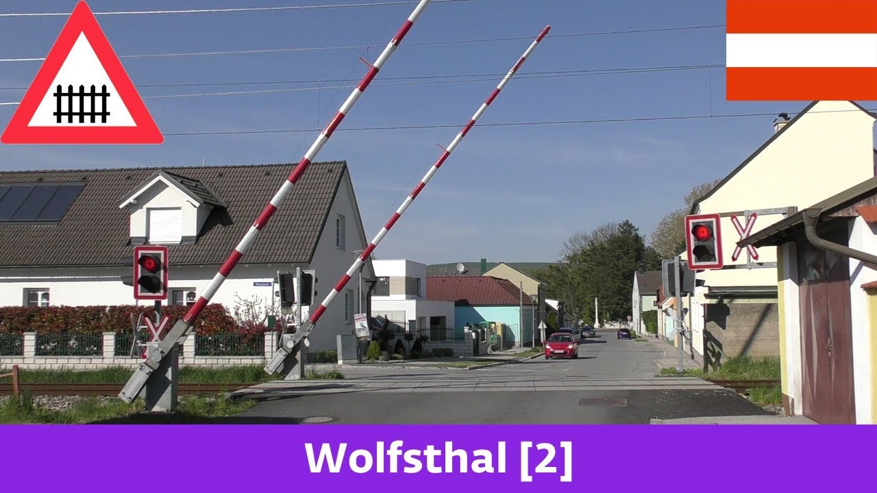 Železniční přejezd/Bahnübergang Wolfsthal [2] (A) - 20.4.2019