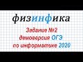 Информатика ОГЭ 2020. Решение задания 2 ОГЭ по информатике 2020